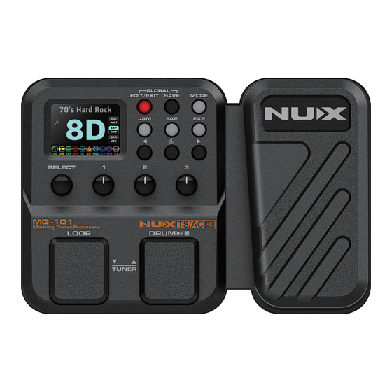 nux MG-101 Mode D'emploi