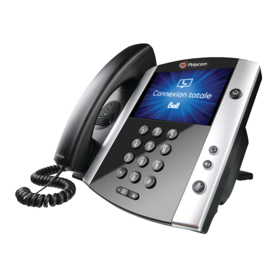 Bell Polycom VVX 500 Guide De Référence