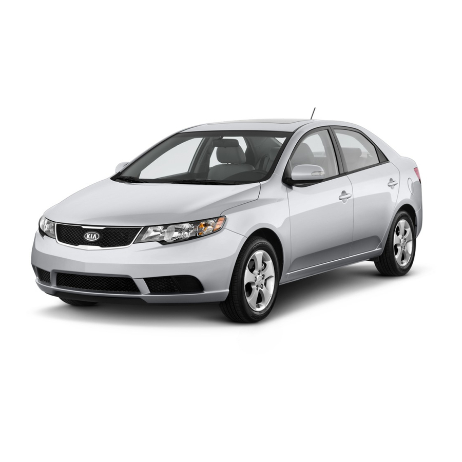 Kia Forte 2011 Mode D'emploi