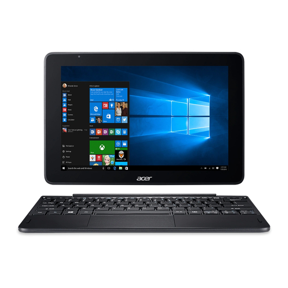 Acer One 10 Manuel D'utilisation