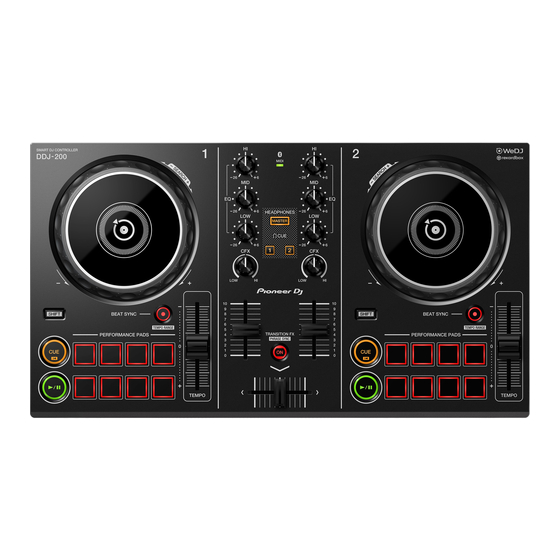 PIONEER DJ DDJ-200 Guide De Démarrage Rapide