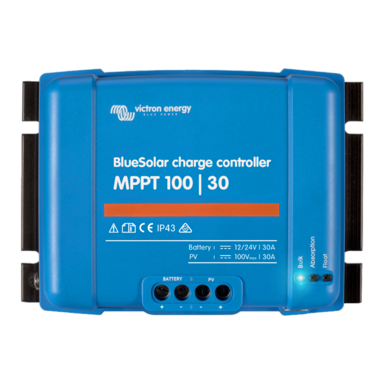 Victron energy BLUE POWER BlueSolar MPPT 100/30 Manuel