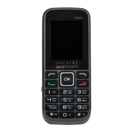 Alcatel Onetouch 1042X Manuels