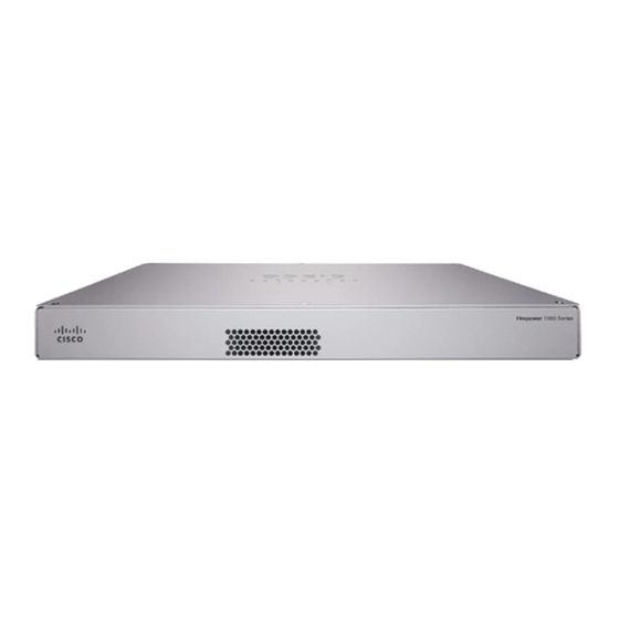 Cisco Firepower 1100 Guide D'installation