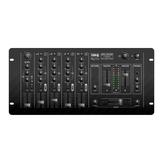 IMG STAGELINE MPX-205/SW Mode D'emploi