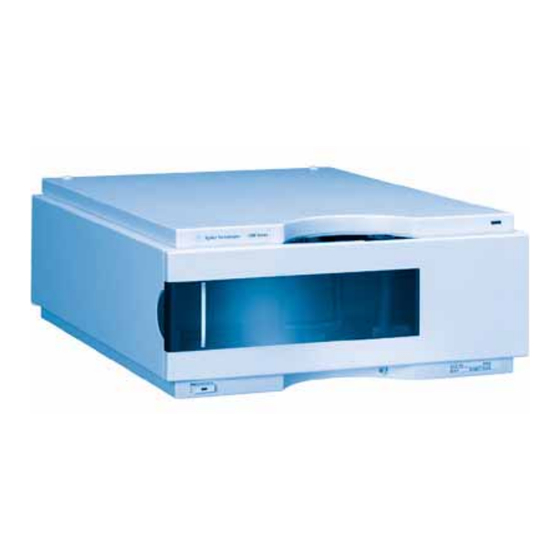 Agilent Technologies 1200 Série Manuel D'utilisation