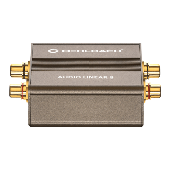 Oehlbach AUDIO LINEAR 8 Mode D'emploi