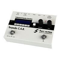 Two notes Audio Engineering TORPEDO C.A.B. Manuel De L'utilisateur