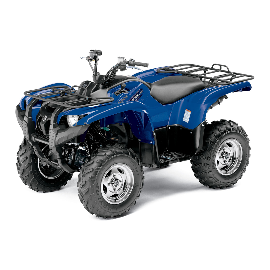 Yamaha GRIZZLY 700 Manuel Du Propriétaire