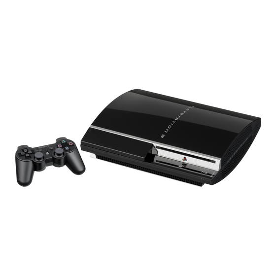 Sony PLAYSTATION 3 CECHA01 Manuels