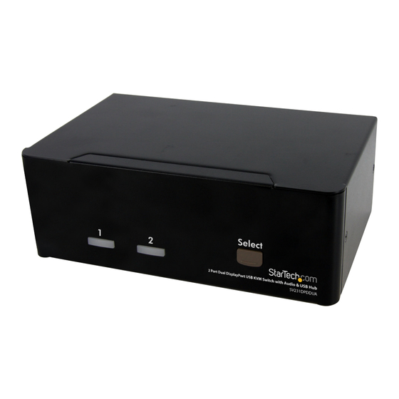 StarTech SV231DPDDUA Guide De L'utilisateur