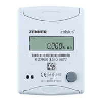 Zenner zelsius C5-ISF Notice D'installation
