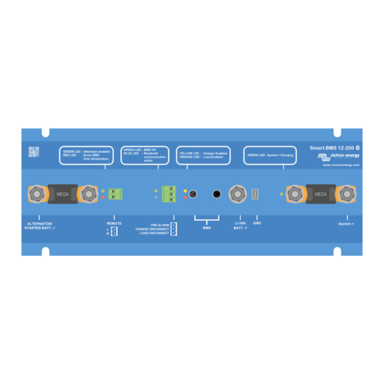 Victron energy Smart BMS 12-200 Mode D'emploi