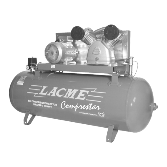 Lacme Comprestar 40 V 300 T Notice D'emploi