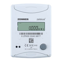 Zenner zelsius C5-ISF Notice D'installation Et D'utilisation