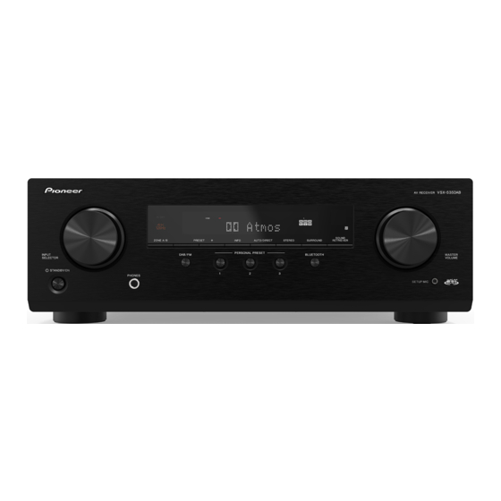 Pioneer VSX-535 Mode D'emploi