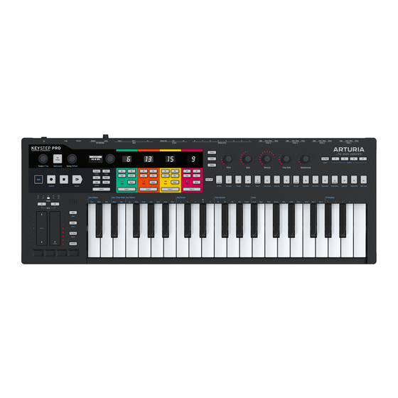 Arturia KEYSTEP PRO Manuel Utilisateur