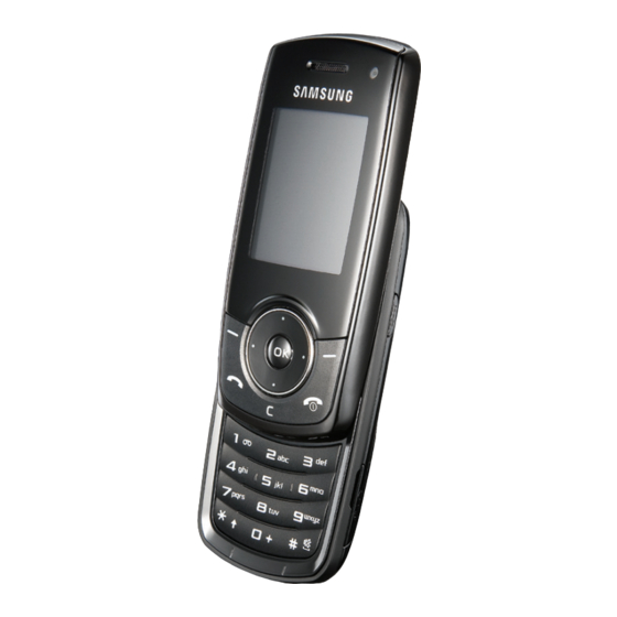 Samsung SGH-J750 Mode D'emploi