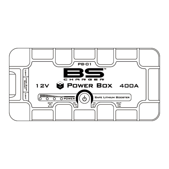 BS Charger POWER BOX PB-01 Mode D'emploi