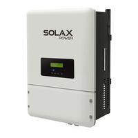 Solax Power X3-Hybride Manuel D'utilisation
