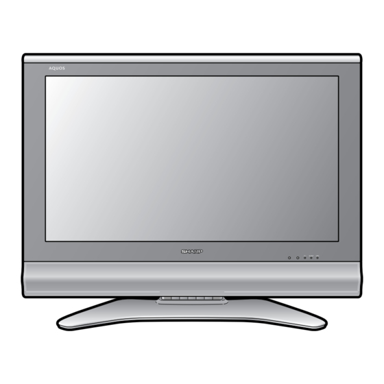 Sharp AQUOS LC-26P55E Mode D'emploi