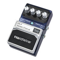 HardWire CR-7 Stereo Chorus Mode D'emploi