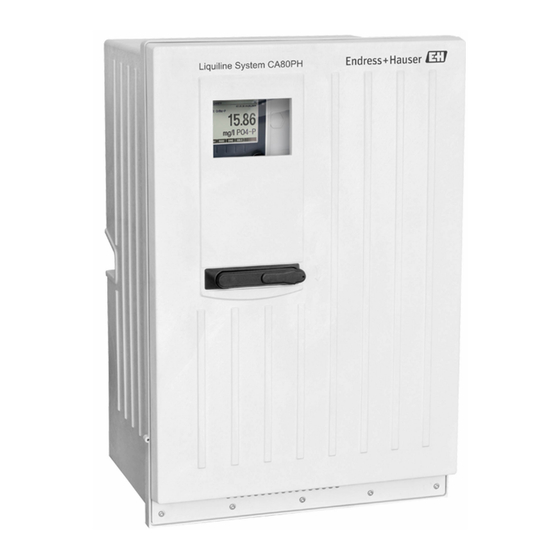 Endress+Hauser CA80PH Manuel De Mise En Service