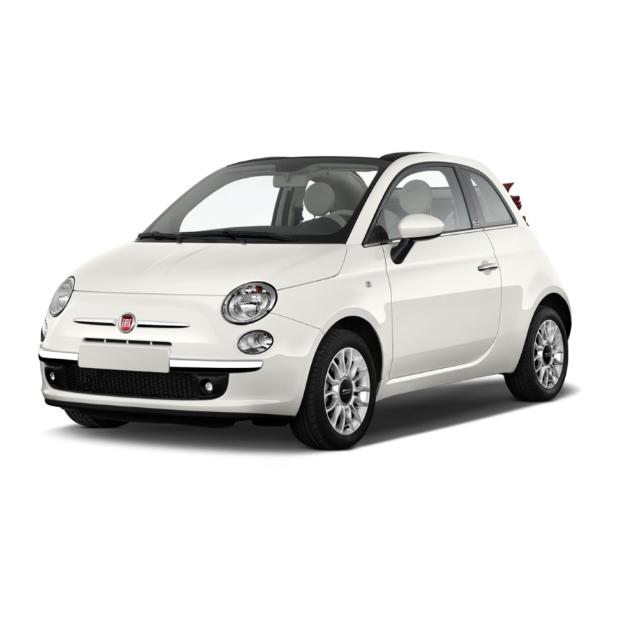 Fiat 500 2012 Guide De L'automobiliste