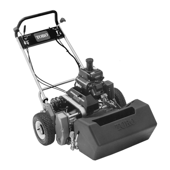 Toro GREENSMASTER 1000 Notice D'utilisation