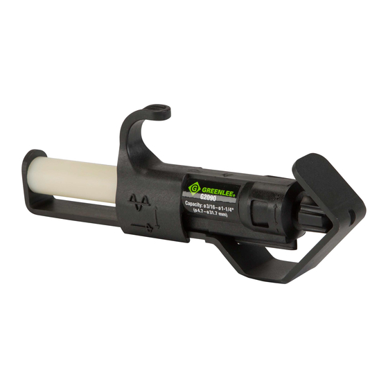 Greenlee G2090 Manuel D'instructions