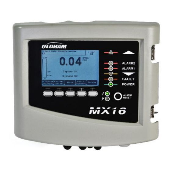 TELEDYNE OLDHAM SIMTRONICS MX16 Manuel D'utilisation