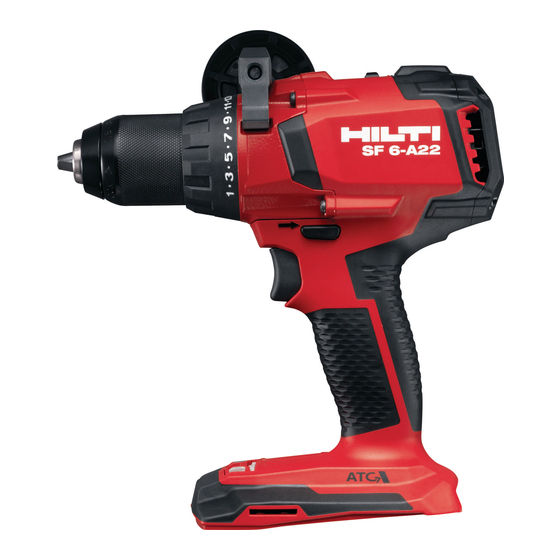 Hilti SF 6-A22 Mode D'emploi