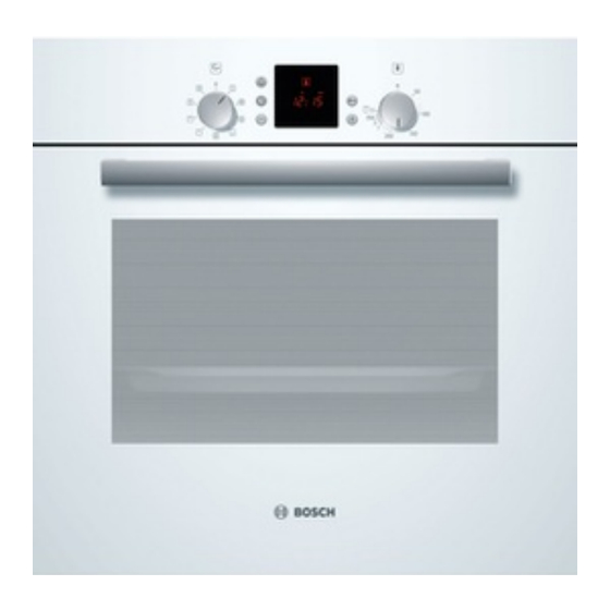 Bosch HBN531W1F Notice D'utilisation