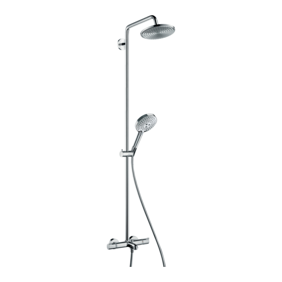 Hansgrohe Raindance Select Showerpipe 240 27117000 Mode D'emploi / Instructions De Montage