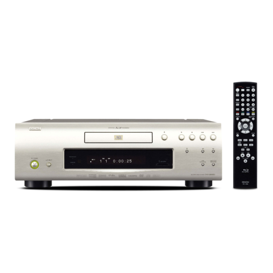 Denon DVD-3800BD Manuel De L'utilisateur