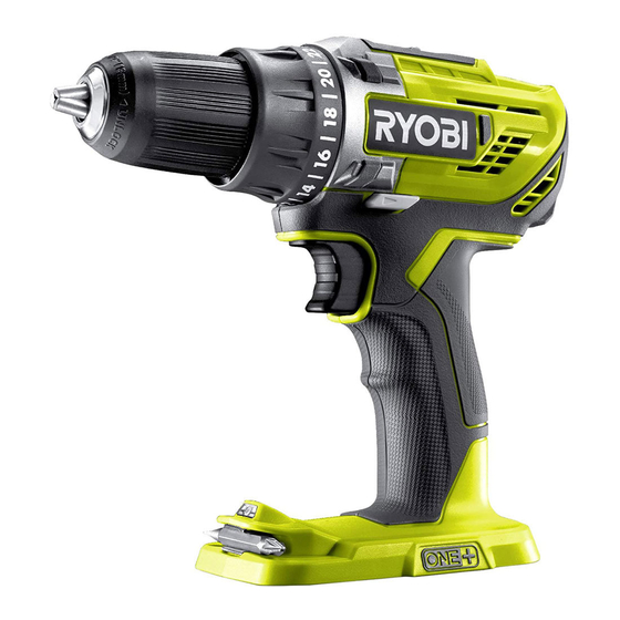 Ryobi R18DD3 Traduction Des Instructions Originales