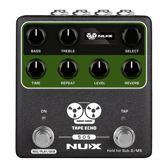 nux Verdugo Serie Mode D'emploi