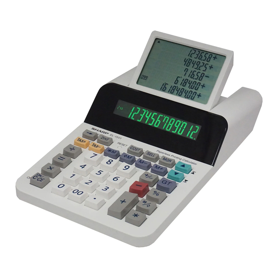 Sharp EL-1501 Manuel D'utilisation