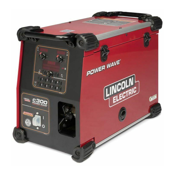 Lincoln Electric POWER WAVE C300 Manuel De L'opérateur