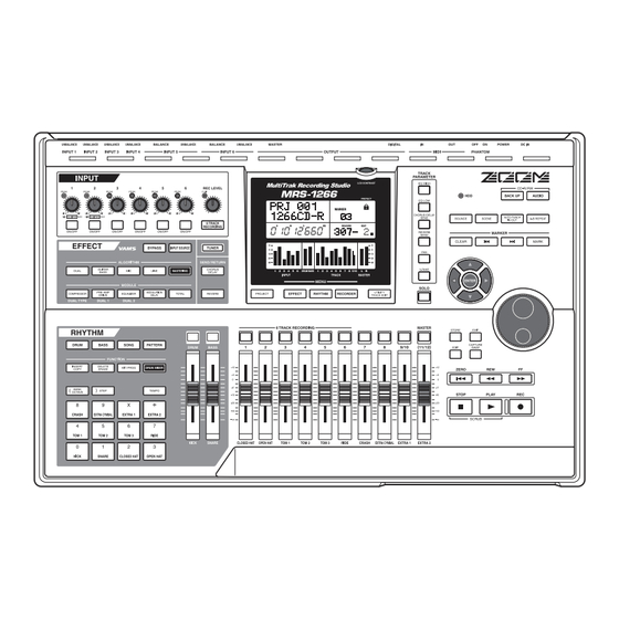 Zoom MRS-1266 Mode D'emploi