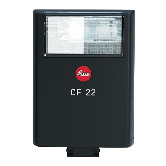 Leica CF 22 Notice D'utilisation