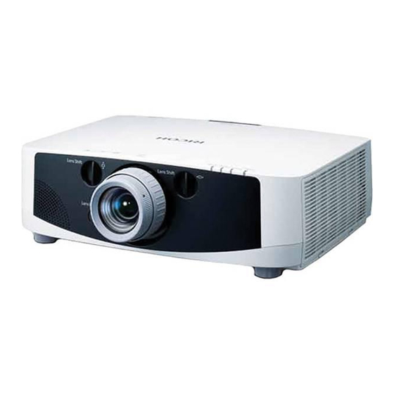 Ricoh PJ WX6170n Mode D'emploi