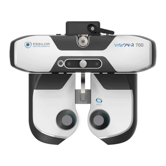 Essilor Instruments VISION-R 700 Manuel Utilisateur