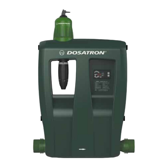 dosatron D30 GREEN LINE Manuel D'utilisation