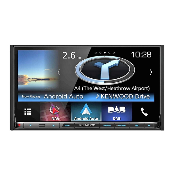 Kenwood DNX8160DABS Guide De Démarrage Rapide