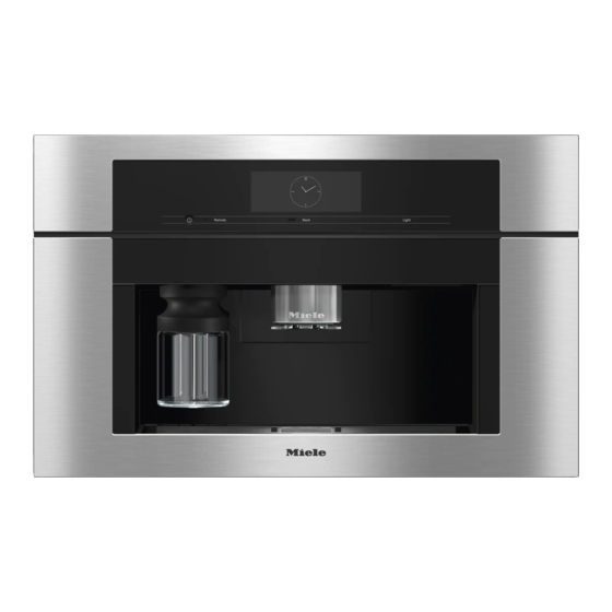 Miele CVA 7775 Mode D'emploi Et Instructions D'installation