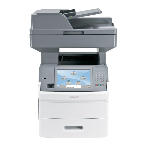 Lexmark X651de Guide De L'utilisateur