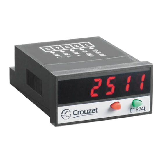 Crouzet CTR24L-2513 Notice De Mise En Service