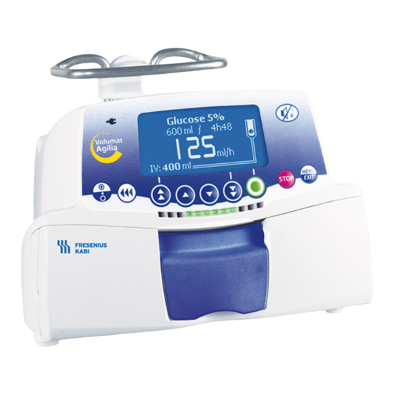 Fresenius Kabi Volumat Agilia Notice D'utilisation