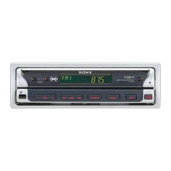 Sony XAV-7W Mode D'emploi